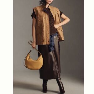 Pilcro Brown coated barn Vest sz L